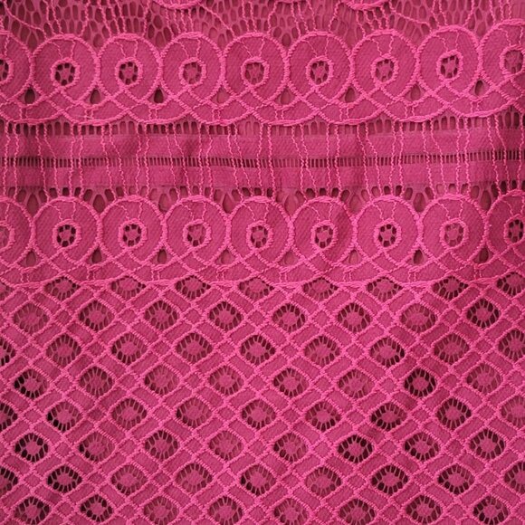 Charlotte Russe Red Wine Lace Mini Skirt Size XS Cocktail Party Mini Skirt - Picture 4 of 8